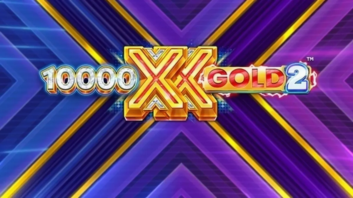 Interface do jogo 10,000 X Gold 2 com destaque para os multiplicadores